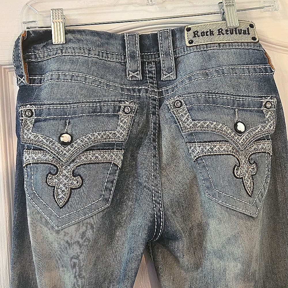Rock Revival Jen Skinny Jean Size 28